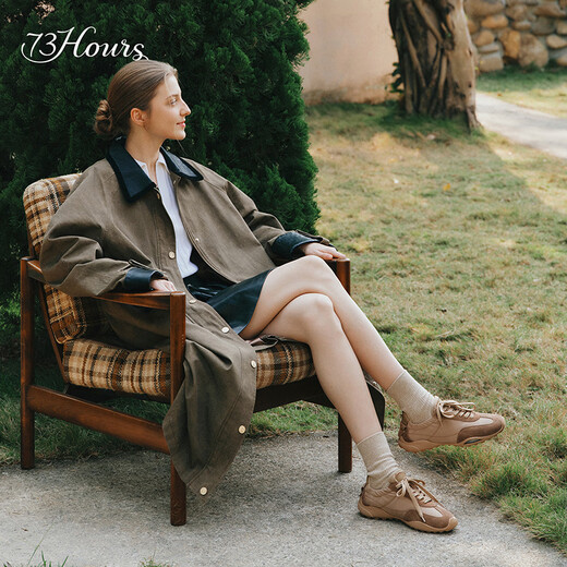 73Hours Women's Shoes Free Formula 2026 Spring New Ballet Style Moral Training Shoes Forrest Gump Shoes Sports Casual Shoes Brown 35