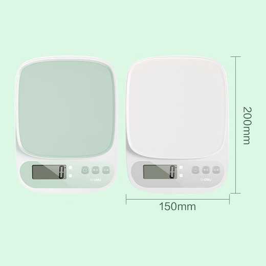 Deli high-precision electronic scale, kitchen scale, baking scale, household scale, accurate weighing tool, food scale, new model, large range, white, 10kg 1g, high cost performance
