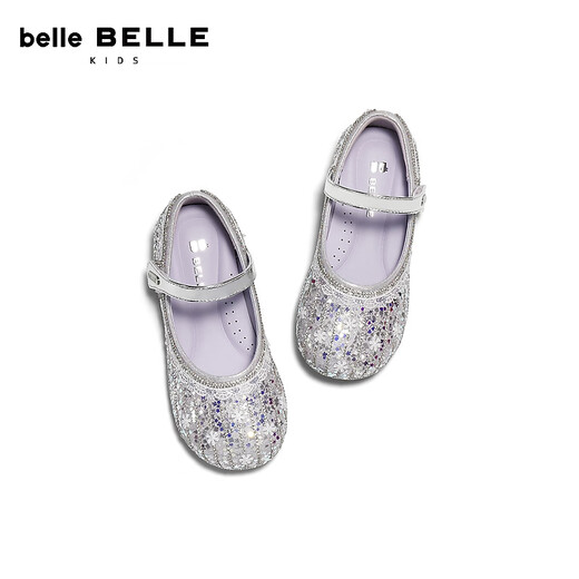 Belle Symphony Sequin Princess Shoes Children's Shoes 2026 Spring New Shopping Mall Same Style Banquet Flower Shoes A7002A86 Purple 28