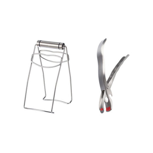 He Jiagong anti-scalding clip 304 stainless steel kitchen steaming dish clip insulated household multi-functional tableware bowl clip bowl clip - length 19 points 2c