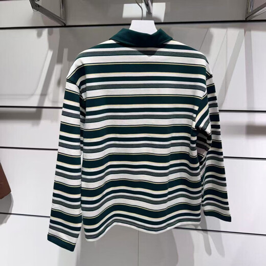 FILA Men's 2026 Spring Sports and Casual Loose Knitted Long-Sleeved POLO Shirt A11M613221 A11M613221FDG Dark Green M