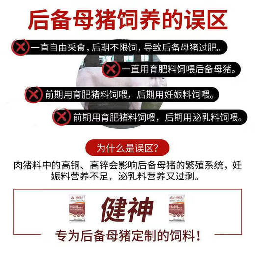 Zhengda Wuxi Zhengda 10% gilt nutritional high-protein feed special health feed for pigs Jianshen