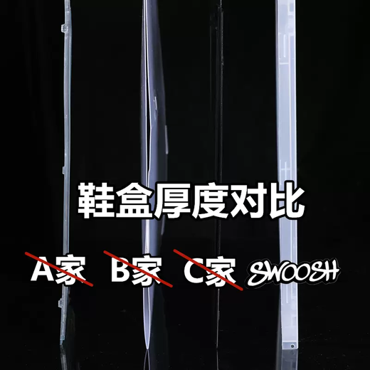 Yusenyi SWOOSH magnetic acrylic shoe box storage box transparent aj football shoes anti-oxidation plastic home shoe cabinet shoe wall magnetic black 8 pieces magnetic black 8 pieces 34x26x19cm 34 34x26x19cm