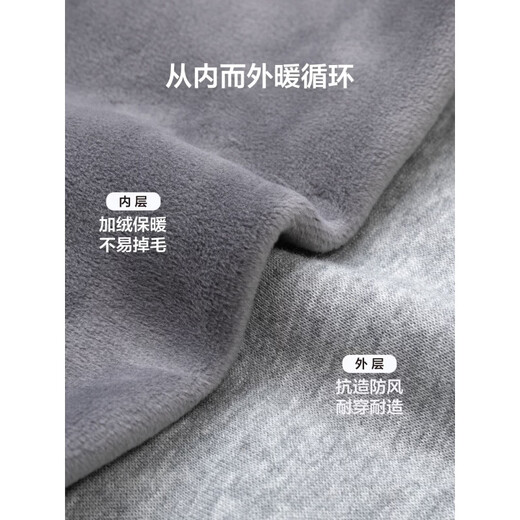 Xiaohongshu Children's Clothing Boys' Fleece Sweatshirt 2025 New Children's Autumn and Winter Hooded Jacket Medium and Old Children's Winter Gray 430g Silver Fox Velvet 110 cm Recommended height is about 110cm