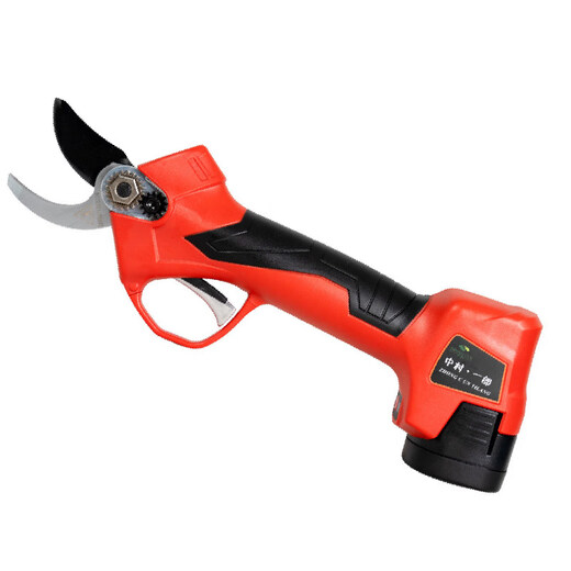 Ichiro Nakamura Electric Fruit Tree Pruning Shears Labor-saving Branch Scissors Wireless Lithium-Based Scissors Powerful Pruning Pruning Machine Red_--Contains two batteries