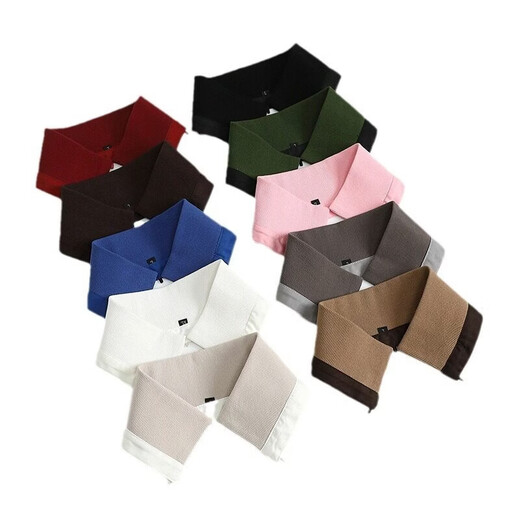 Silisa Down Jacket Collar Anti-Dirty Artifact Accessory Covered Collar Replacement Thread Protective Cover Cotton Clothes Collar Protector Knitted Fake Collar Black + Free Thread Pack Button 3XL