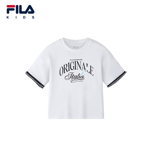 FILA children's clothing short T-shirt 2026 spring girls short-sleeved T-shirt