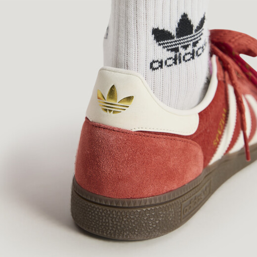 Adidas He Cong's same T-toe shoes HANDBALL SPEZIAL New Year's sneakers Adidas Clover Glory Amber/Han Jade White/Resin Yellow 35.5