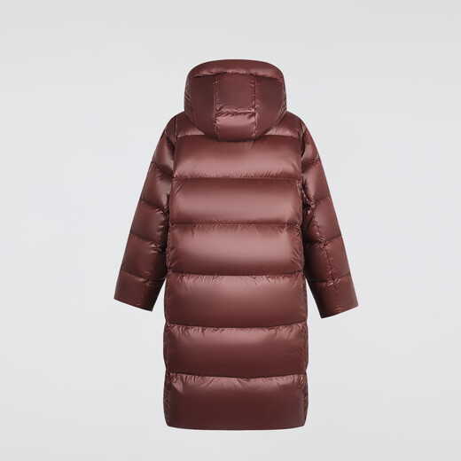 5+(FivePlus) Winter Hooded Long 25 New Shiny Down Jacket Women's 90% Duck Down High Warm Over-the-Knee Jacket
