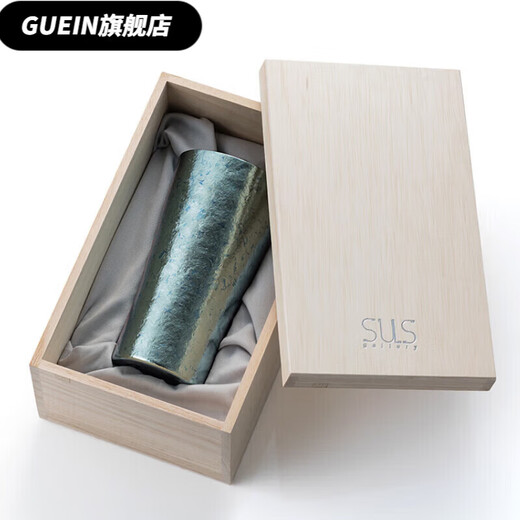 Tuojin cold insulation double-layer vacuum handmade pure titanium domestic spot silver