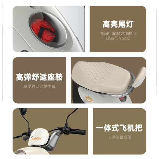 Golden Arrow Electric Motorcycle Popular New Product Lingcai 60V20AH Lead Acid Battery Long Life 800W High Power Smart Pedal Electric Motorcycle Unicorn