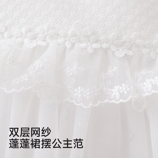 YEEHOO shopping mall same style newborn clothes long-sleeved baby girl zipper solid color jumpsuit baby outing clothes Yunsi white 73cm