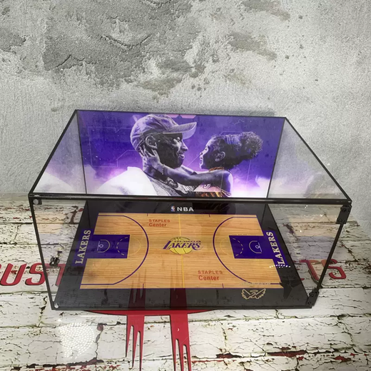 Yusenyi Companion Kobe Bryant Shoe Box Transparent AJ Sneaker Storage Display Box Yak Absorbent Storage Box Figure Magnetic Gift Box Transparent Retirement 358x262x180mm