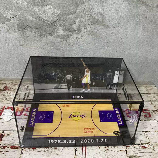 Yusenyi Companion Kobe Bryant Shoe Box Transparent AJ Sneaker Storage Display Box Yak Absorbent Storage Box Figure Magnetic Gift Box Transparent Retirement 358x262x180mm