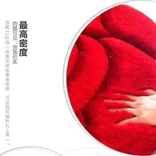 Fantasy simple modern 3D three-dimensional rose floor mat wedding room living room carpet ins style no-wash rose red 70x140 cm