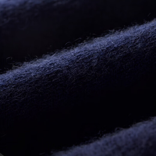 XJSGS international luxury high-end brand men's pure wool knitted bottoming shirt autumn and winter thickened lapel casual sweater high-end black men's brand winter style S