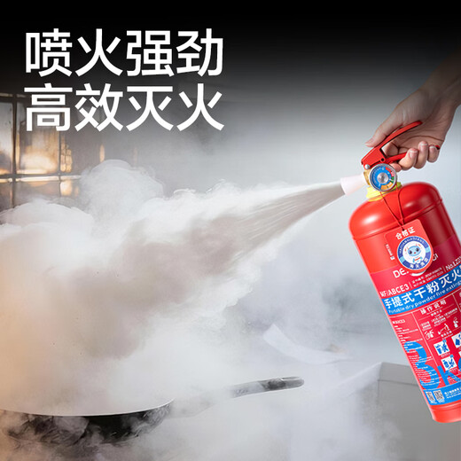 Deli dry powder fire extinguisher 2025 new national standard vehicle-mounted household commercial portable 3C national fire certification 2KG