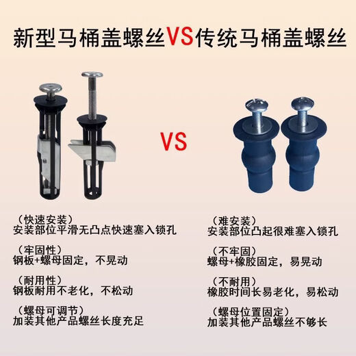 Pupan 304 stainless steel new toilet seat extended screw fixing accessories universal bolt toilet seat accessories smart M5 new expansion screw 1.4 gasket