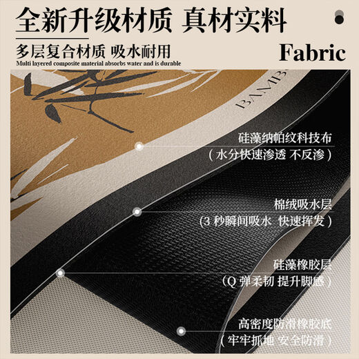 Fantasy style floor mat, absorbent carpet foot pad, toilet and bathroom doorway, Muirong Feiyan, semicircle, 60 90cm, premium quality, wear-resistant and scratch-resistant