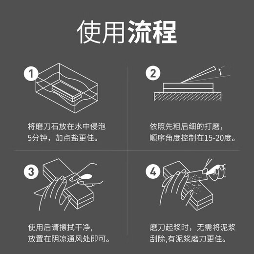 Wang Mazi double-sided whetstone coarse and fine knife sharpener large household kitchen knife emery quick sharpening artifact white steel jade double-sided whetstone