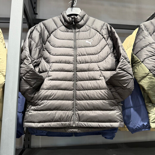 Puma windproof, water-repellent and cold-keeping warm stand-up collar down jacket men's lightweight duck down casual jacket 693462 693462-01 2XL