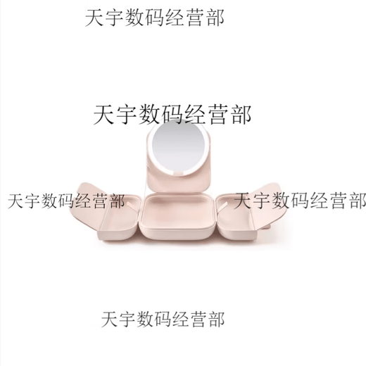 AMIRO bag mirror led lighted makeup mirror portable daylight mirror portable makeup bag makeup mirror pink bag mirror + magnifying mirror + cosmetic bag +