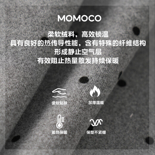 Mami Maka (MOMOCO) children's clothing girls' bottoming shirt 2025 winter style medium and large children's fashion polka dot bottoming shirt gray 90