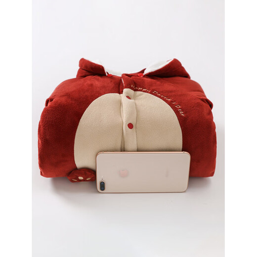 Disney Plush Cotton Clothes Winter Baby One-piece Clothespin Cotton Baby Clothes Thickened Winter Outing Clothes Warm and Cute Full Moon Festive Warm Deer (Mink Velvet) 59cm