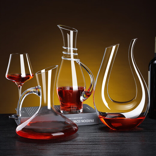 Guangyi European-style crystal red wine set home glass wine personality creative wine divider quick wine divider with handle decanter