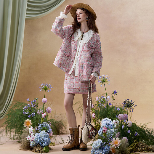 Wancaoyi (wancaoyi) 2026 spring new set H26131511 pink XS