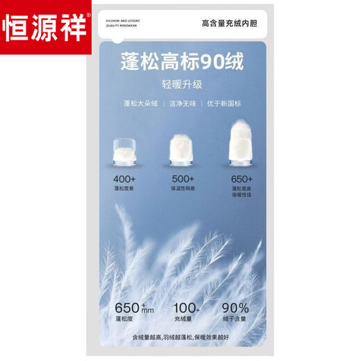 Hengyuanxiang Winter Glossy No-Wash Down Jacket Men's Medium and Long Season White Duck Down Thickened Cold Hooded Jacket Black M 170/84A