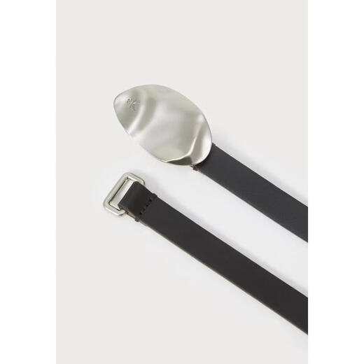 Calvin Klein women's belt waist decorative leather automatic daily commuter belt simple black 80