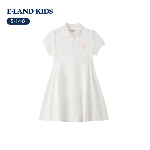 E LAND KIDS children's clothing girls dress 26 new summer sports style embroidered POLO collar pleated skirt Pink pink/25 150