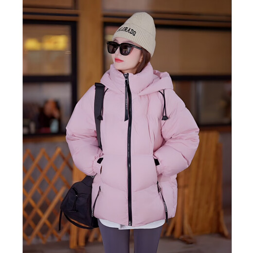 YAYA Ice Cream Series Down Jacket Women's 2025 Winter New Thickened Coldproof Puff Jacket YE Quiet Black M