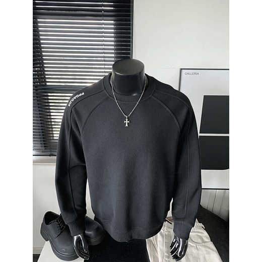 Playboy (PLAYBOY) heavy stitching sweatshirt for men in autumn and winter new American round neck plus velvet loose casual top jacket W5437 flower white gray regular XL recommended weight 130~145Jin Jin equals 0.5 kg