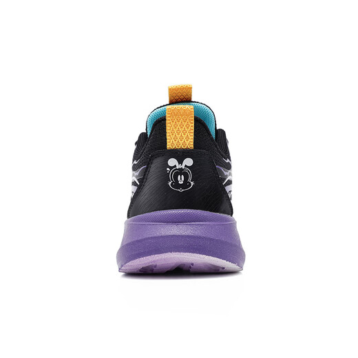 BOBDOG Children's Shoes 2026 Spring New Rotating Button Children's Sports Shoes Boys' Running Shoes Red Children's Shoes Black/Refreshing Purple 30 Suitable for Feet Length 18.3CM