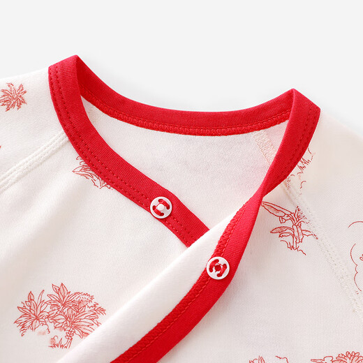 YEEHOO YEEHOO baby jumpsuit 10A type antibacterial baby four-season crawling clothing pure cotton newborn home clothing