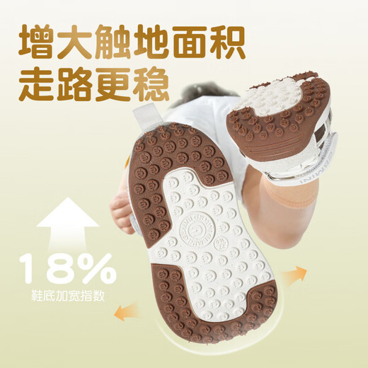 Inbemini children's running shoes 2026 spring new wide last Forrest shoes boys' shoes sports shoes girls' shoes Earl Black 22 inner length 14.2CM suitable for feet around 13.5CM