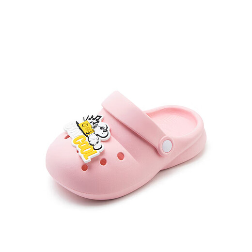 Snoopy (SNOOPY) 50% off Children's Shoes Children's Crocs Baby Slippers Indoor and Outdoor Home Shoes Boys and Girls Beach Soft Pink 20-21 Foot Length 14.0-14.7cm