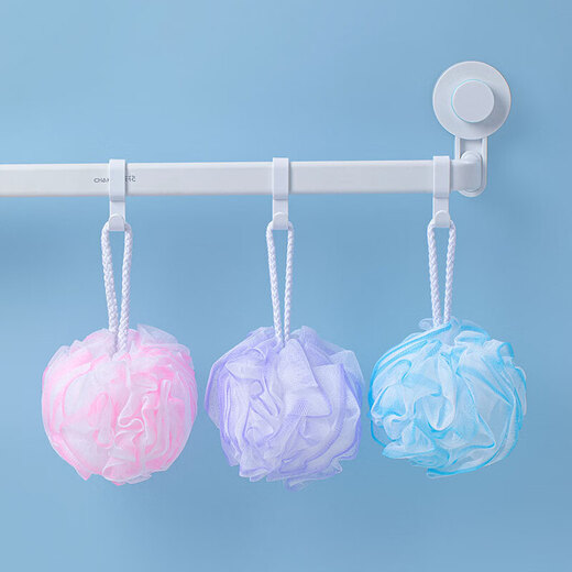 Camellia household PE material is soft, skin-friendly, easy to foam, strong and not easy to fall apart, one purple bath flower
