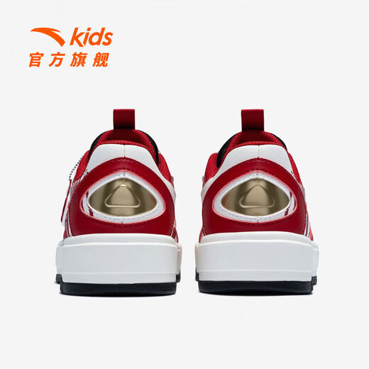 ANTA (ANTA) Good things happen children's sneakers men's spring new Year of the Horse big children's street naughty New Year life series 312618004 Ivory White/Danxia Red/Metallic Gold-1 34 Foot length is about 21.5cm