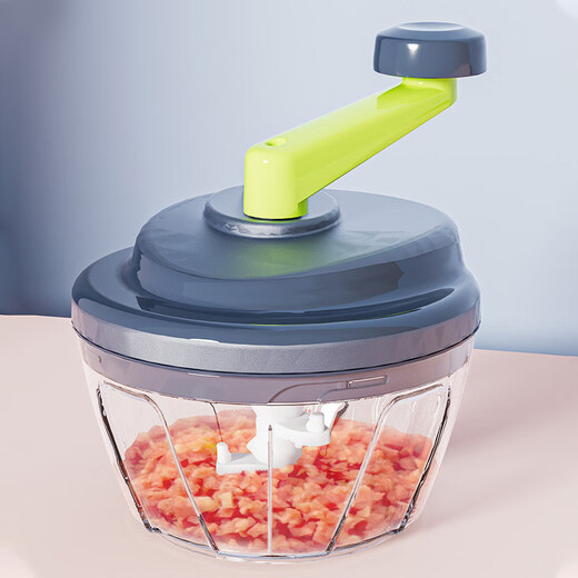 Tuojin imported quality garlic artifact from Japan, garlic masher, manual garlic pounding, garlic grinding, garlic cutting, garlic grinder garlic, gray 3 blades 500ml