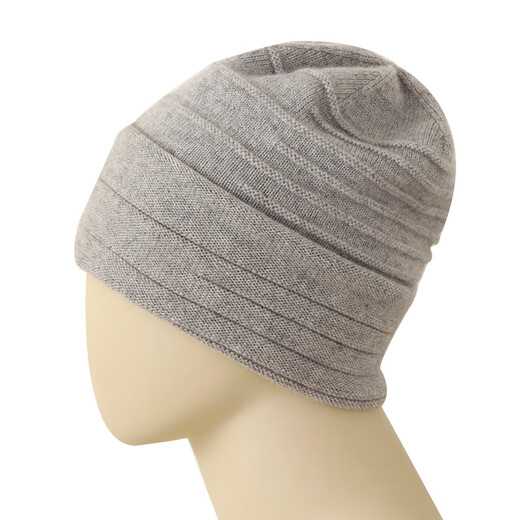 Hengyuanxiang brand wool hat men's autumn and winter Korean style handsome gray woolen hat Baotou versatile knitted hat black one size