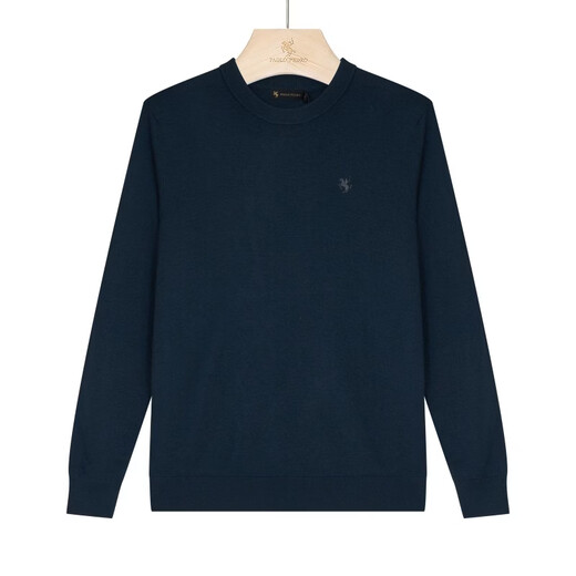 PAULO PEDRO counter same style Men's comfortable, skin-friendly, simple daily 100% wool warm sweater MLDC65301 Orange Regular MLDC65301 M (170) 90-110Jin Jin equals 0.5 kg