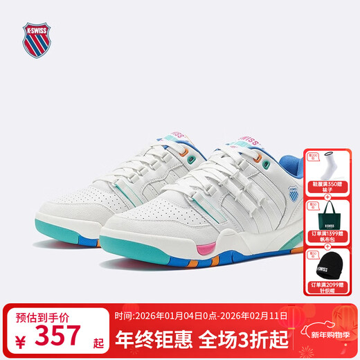 K SWISS Freizeitschuhe Frühling neue vielseitige trendige Rainbow Candy Slam Schuhe 9275-CH Rainbow Candy männlich 41