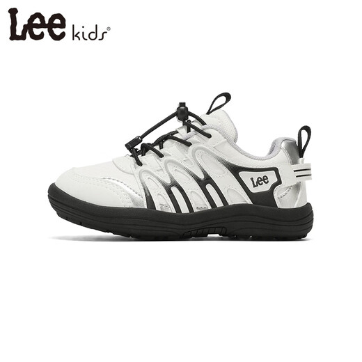 LEE KIDS children's sports shoes men's and women's running shoes 26 spring new running shoes non-slip wear-resistant running shoes casual shoes black and white 26 inner length 17.0cm suitable for feet length 16.0-16.5cm