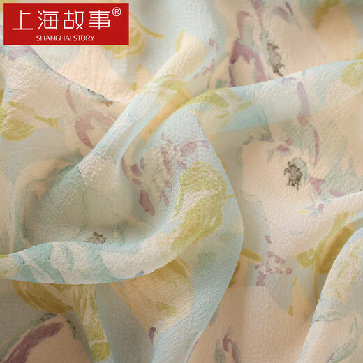 Shanghai Story 100% Mulberry Silk Gauze Scarf Women's Silk Chinese Square Scarf Silk Scarf Shawl Gift Box for Mom's Birthday Gift