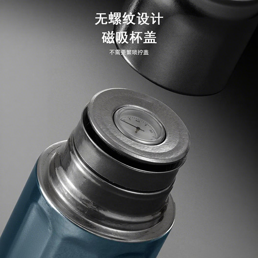 Stanisic German brand pure titanium thermos cup for men and women mechanical temperature measurement tea water separation tea cup portable birthday gift sky blue 400ml