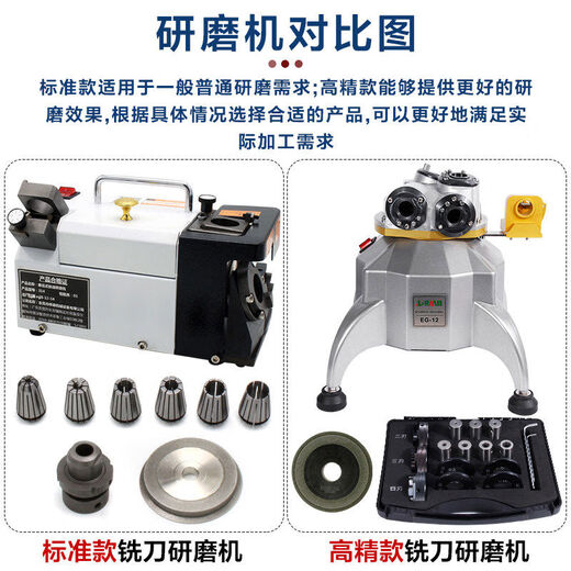 Xiongshan milling cutter grinder 314 end mill small fool type tungsten steel cutter grinder portable milling cutter machine high precision ball cutter grinder R3-R8