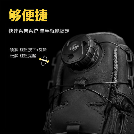 Manrider riding boots, motorcycle riding rally boots, waterproof and anti-fall for all seasons, motorcycle outdoor motorcycle riding shoes, anti-slip, MQZ-603, all-season waterproof and anti-fall, black jet black, frosted cowhide 41